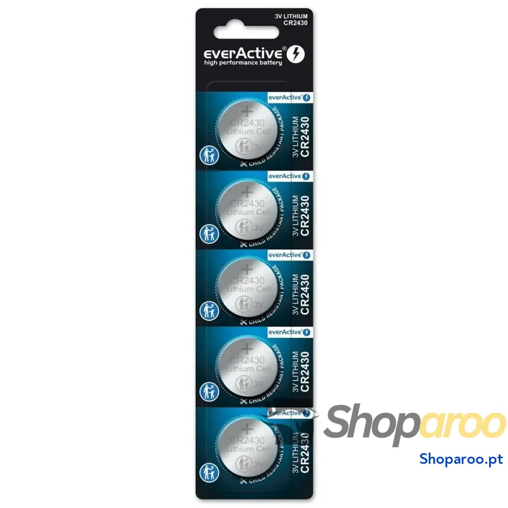 Pilhas EverActive CR2430 (5 Unidades)