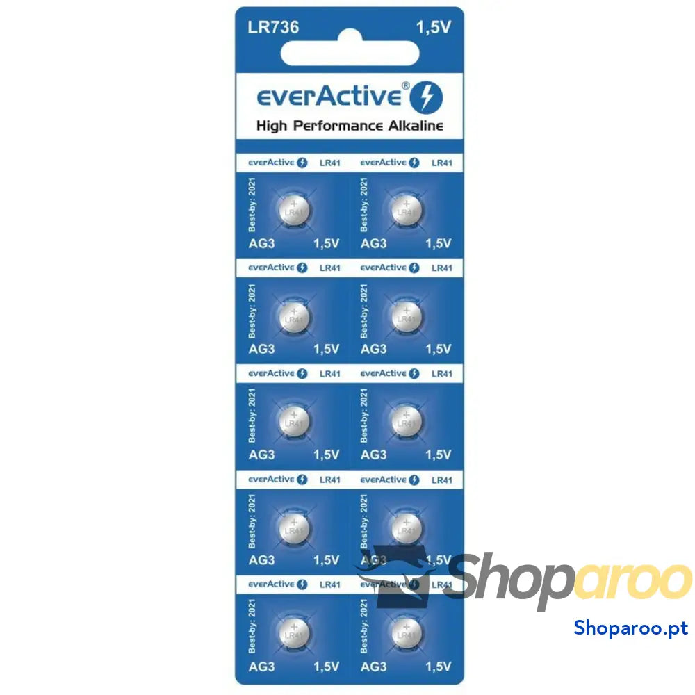 Pilhas EverActive EverActive G3 LR736 LR41 (10 Unidades)