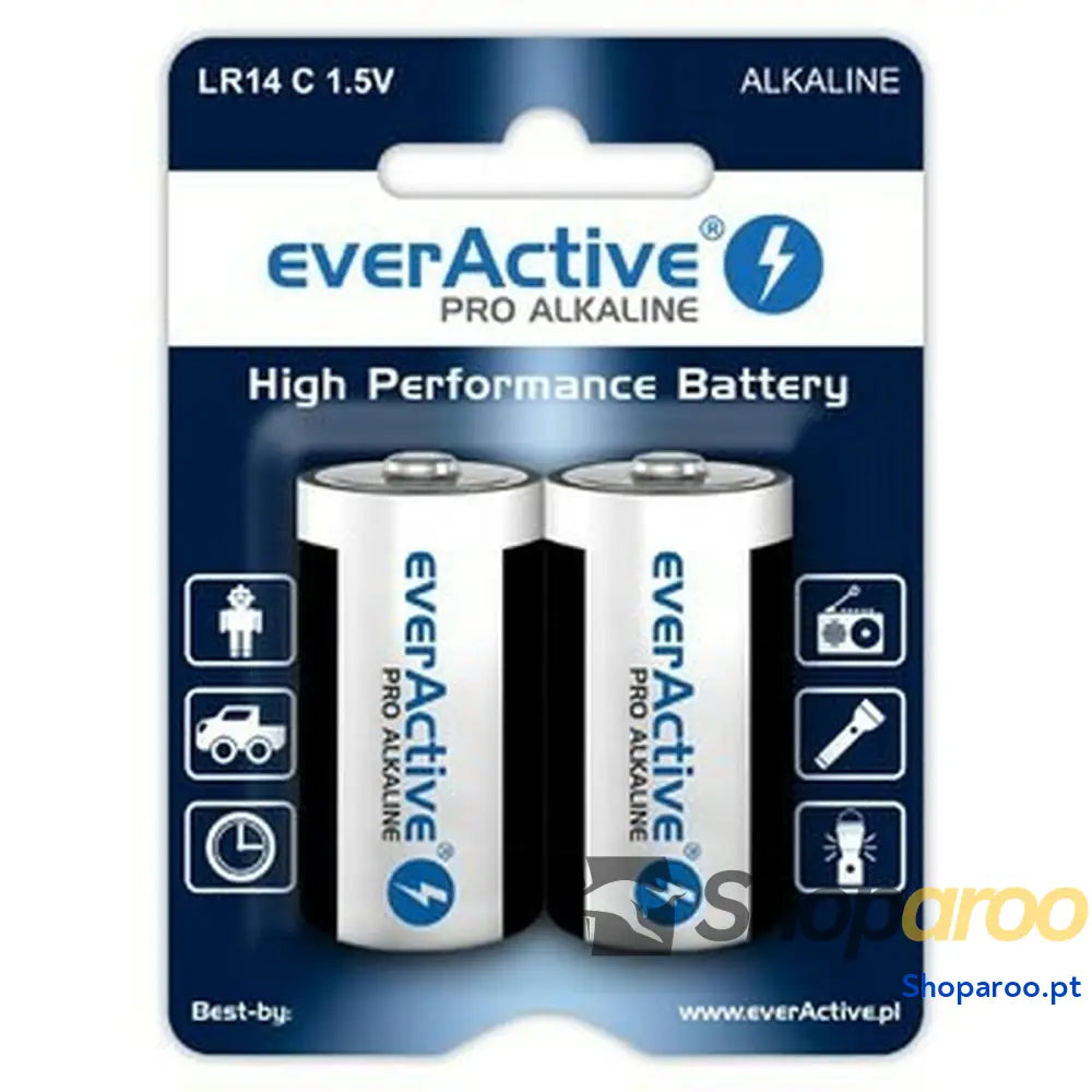 Pilhas EverActive Pro LR14 C 1,5 V Tipo C (2 Unidades)