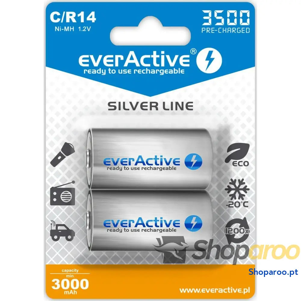 Pilhas EverActive R14/C 1,2 V
