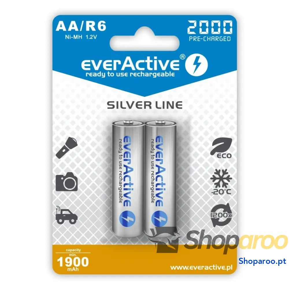 Pilhas Recarregáveis EverActive EVHRL6-2000 2000 mAh 1,2 V