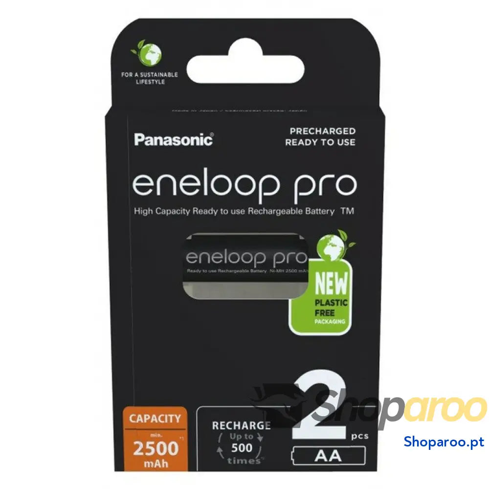 Pilhas Recarregáveis Panasonic BK-3HCDE/2CP 2500 mAh 1,2 V