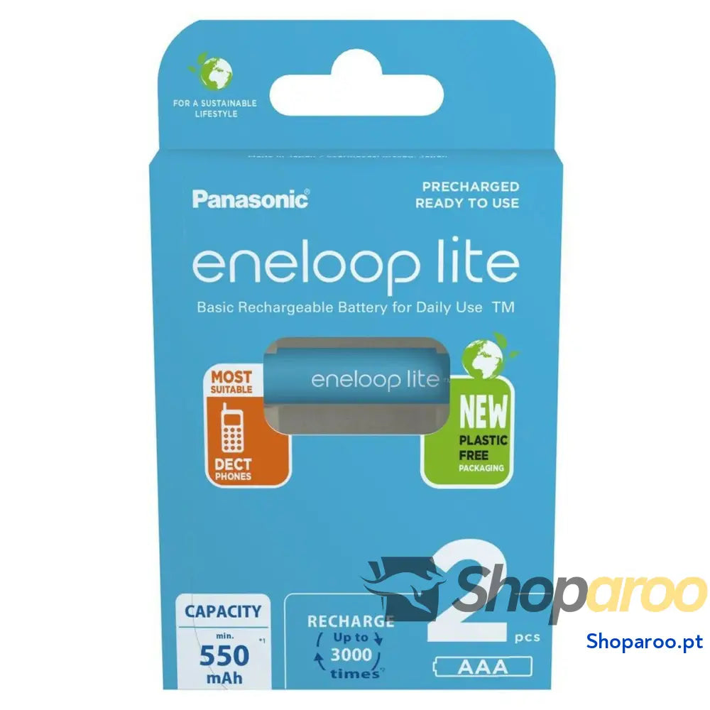 Pilhas Recarregáveis Panasonic BK-4LCCE/2CP (2 Unidades)