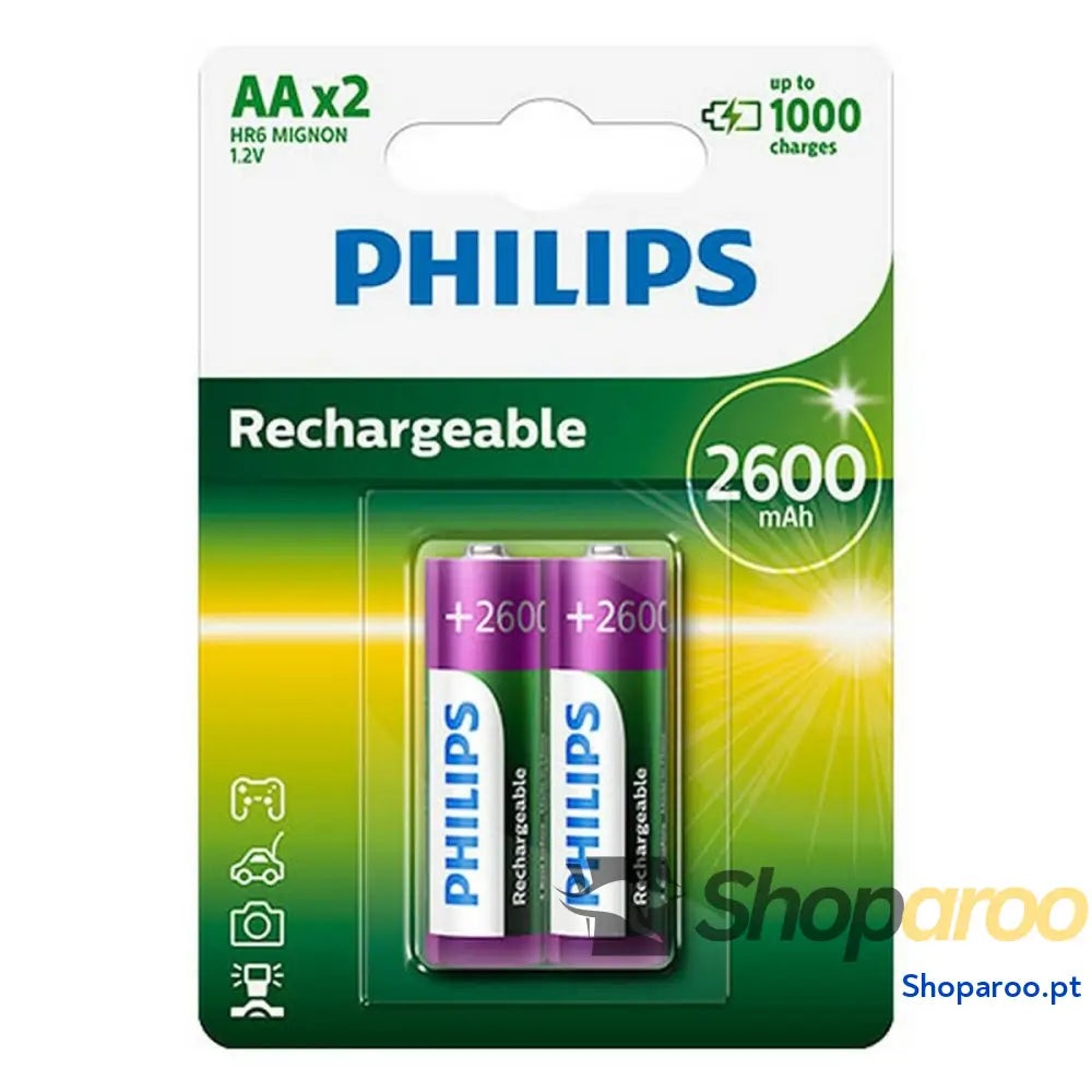 Pilhas Recarregáveis Philips R6B2A260/10 1,2 V