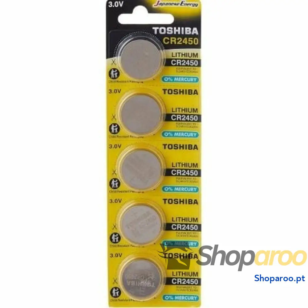 Pilhas Recarregáveis Toshiba CR2450-PW-BP-5 3 V