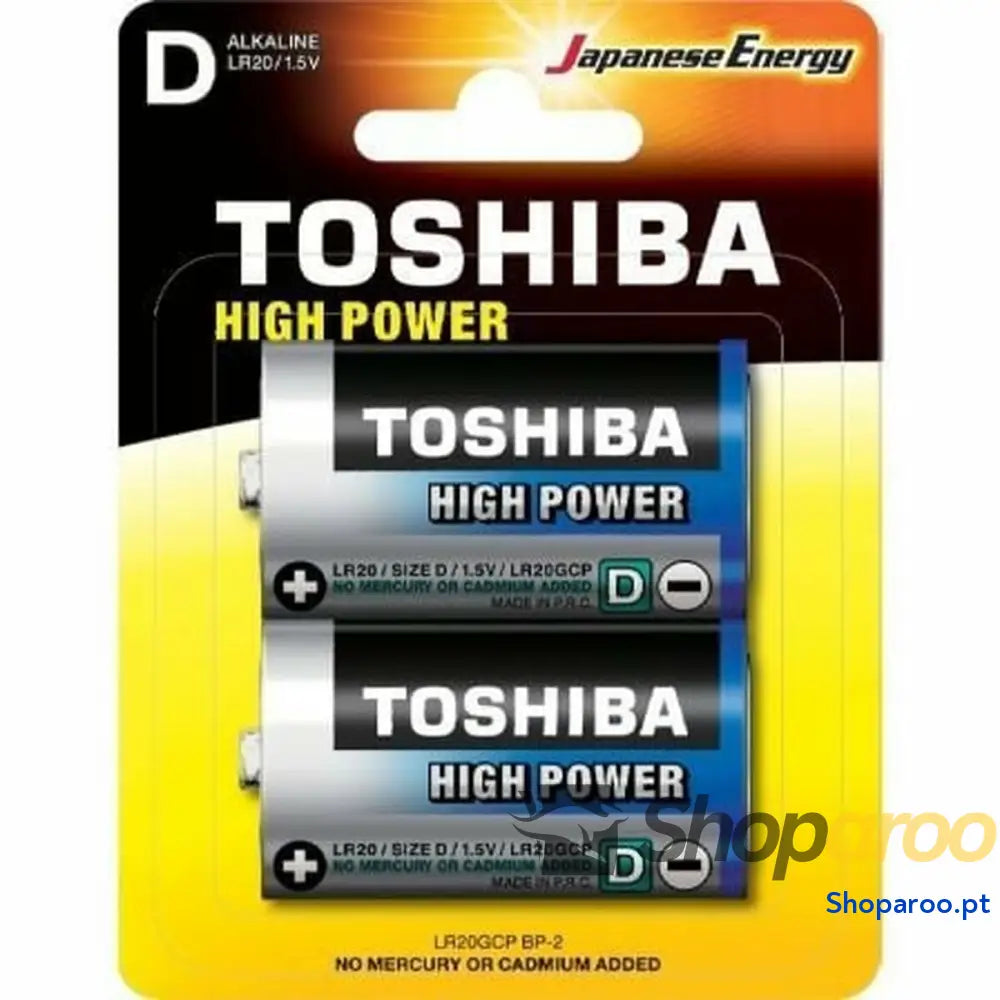 Pilhas Recarregáveis Toshiba LR20GCP BP-2 1,5 V