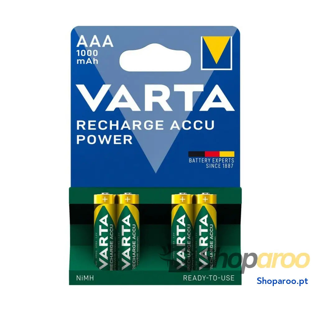 Pilhas Recarregáveis Varta -5703B/4 1000 mAh 1,2 V AAA
