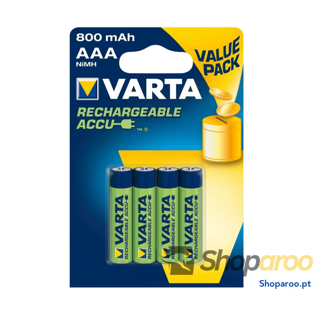 Pilhas Recarregáveis Varta 800 mAh 1,2V (4 Unidades)