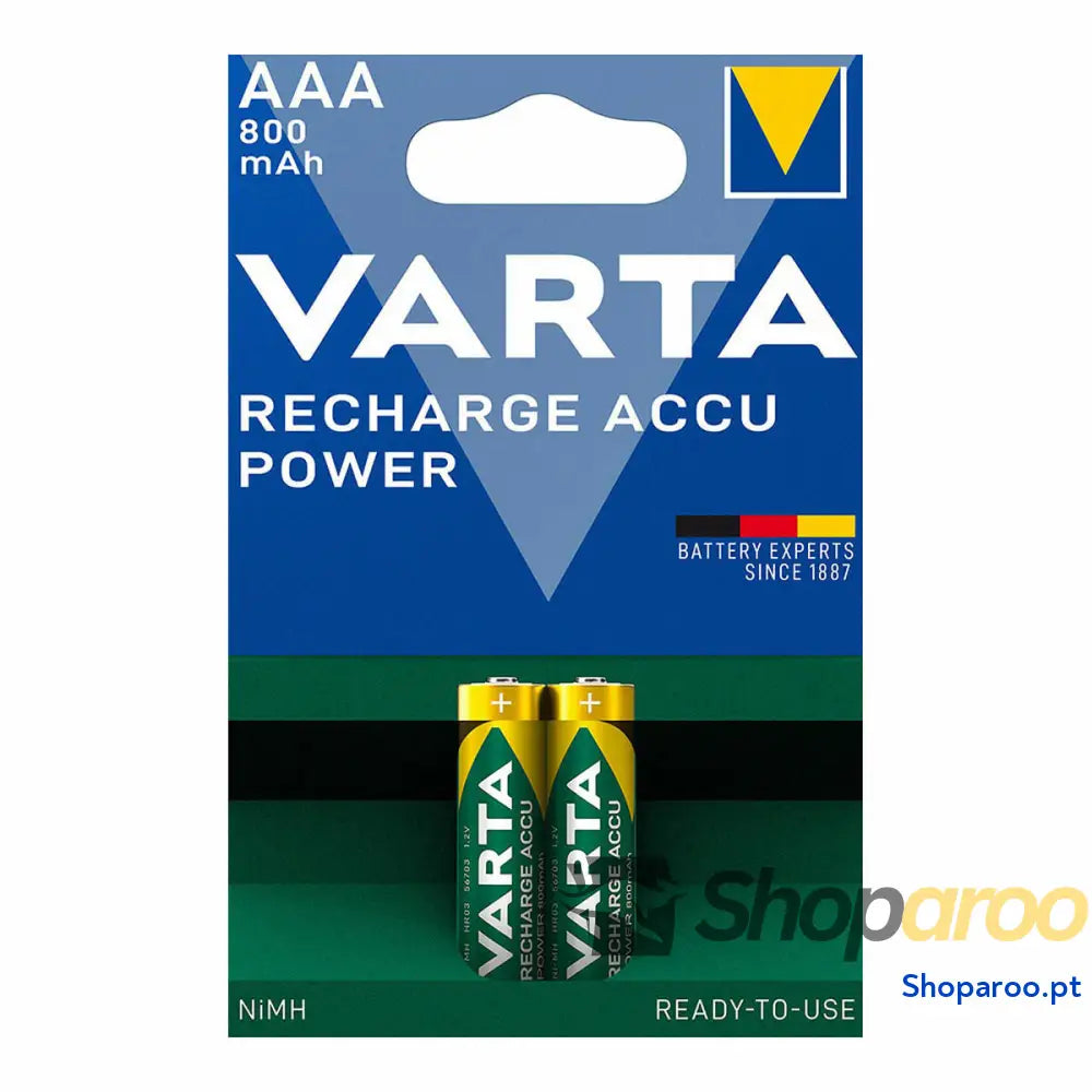 Pilhas Recarregáveis Varta AAA 800MAH  2UD 1,2 V 800 mAh AAA