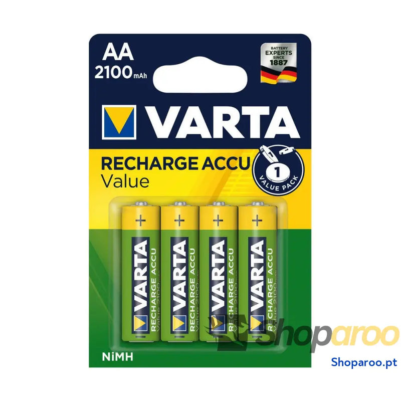 Pilhas Recarregáveis Varta Blx4 2100Mah