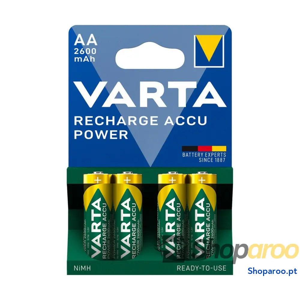 Pilhas Recarregáveis Varta RECHARGE ACCU Power AA 2600 mAh 1,2 V AA (1 Unidade)