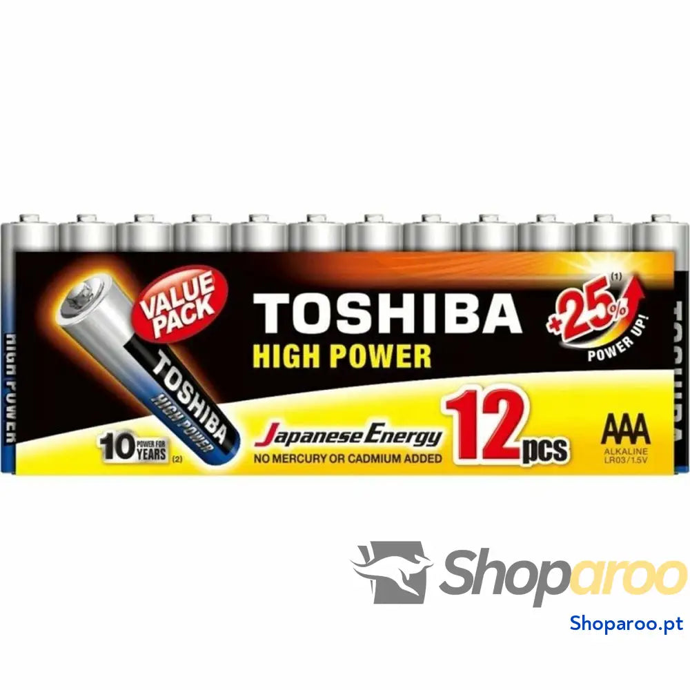 Pilhas Toshiba High Power LR03 1,5 V AAA