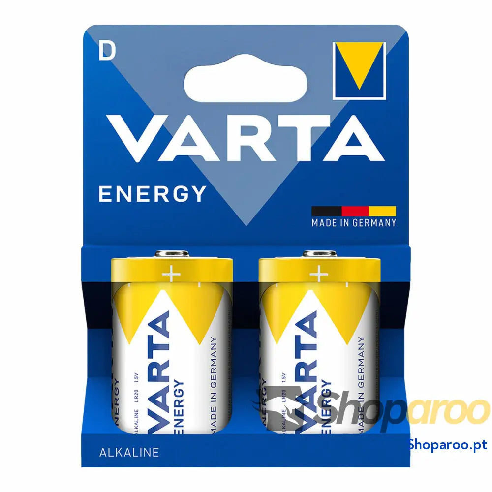 Pilhas Varta energy d 1,5 V Tipo D (2 Unidades)