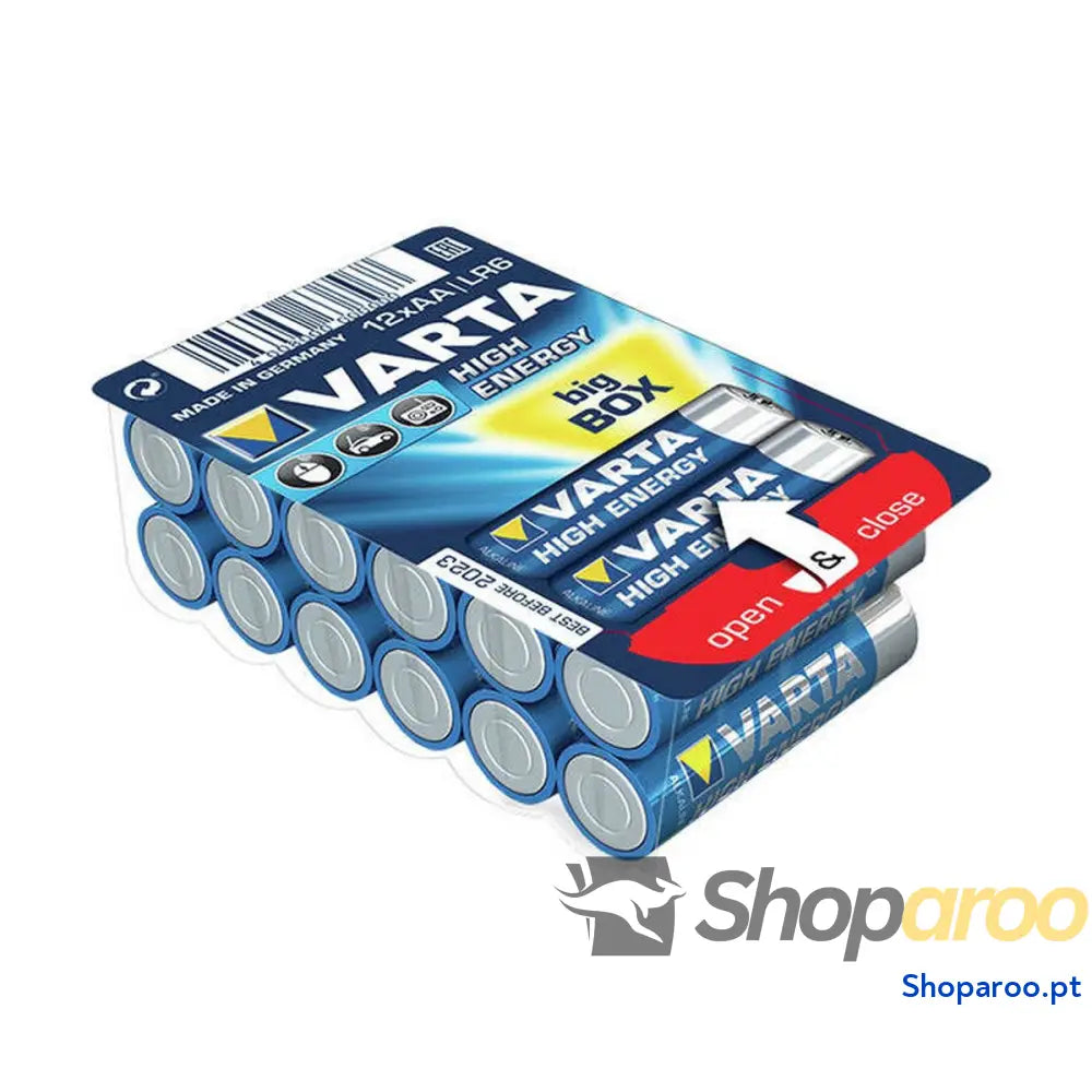 Pilhas Varta High Energy (12 Peças)