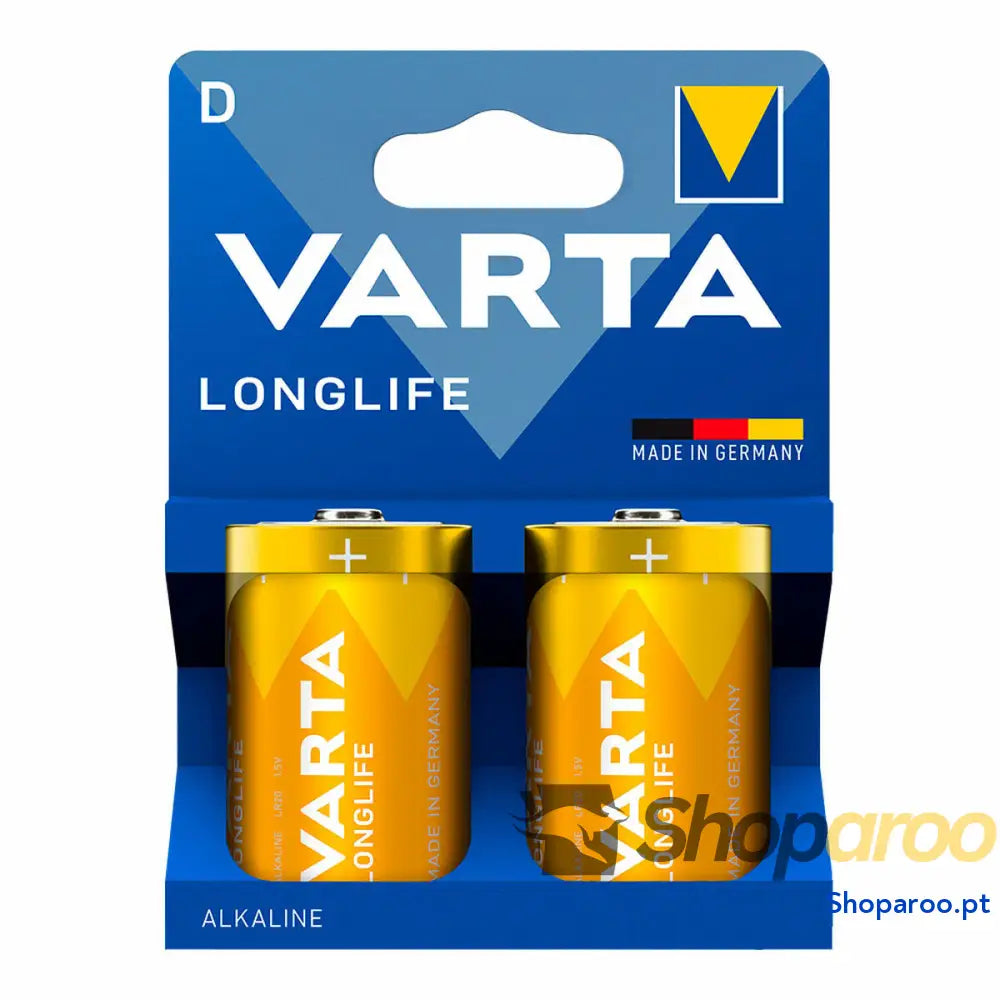 Pilhas Varta longlife d - lr20 1,5 V LR20 Tipo D (2 Unidades)
