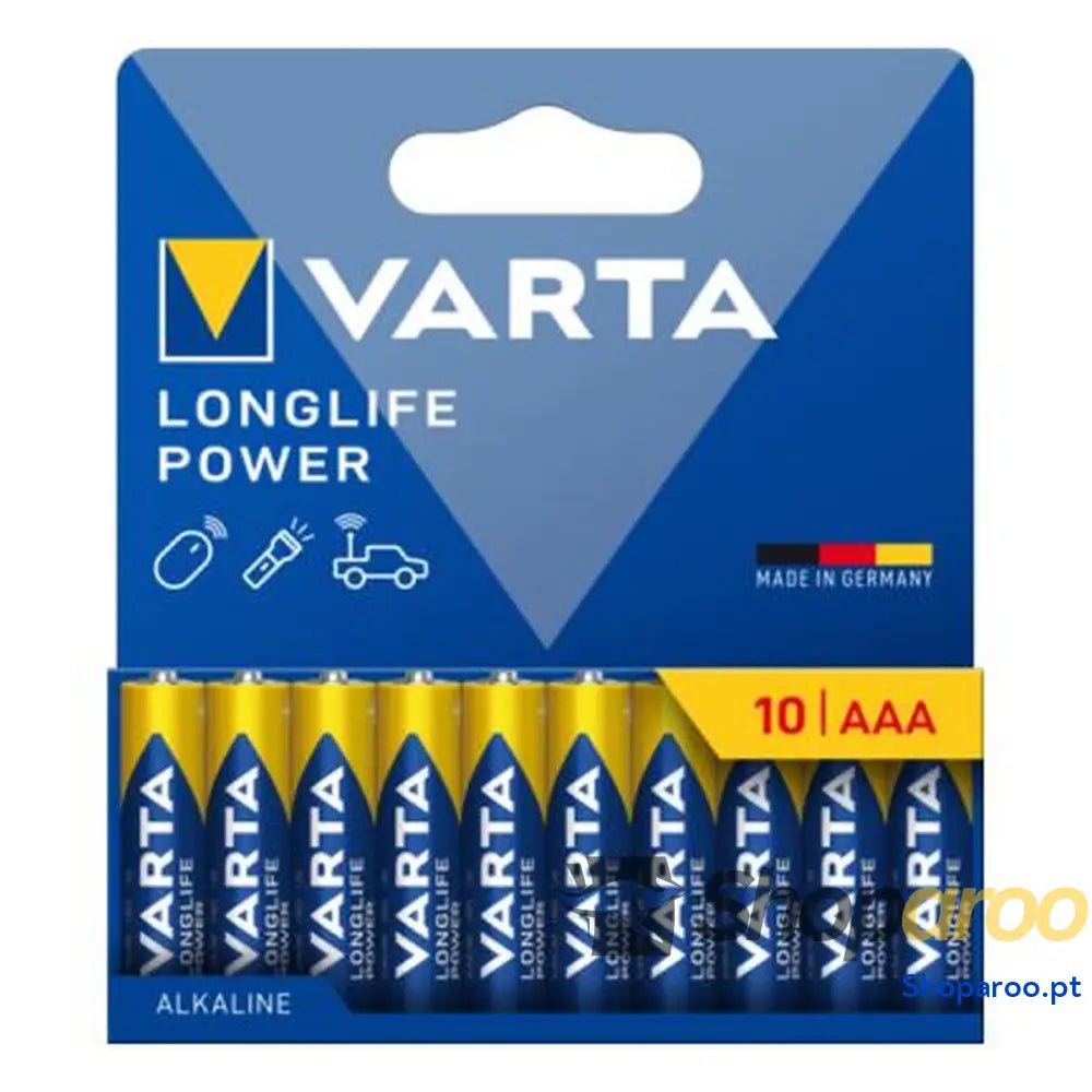 Pilhas Varta longlife power 1,5 V AAA LR03 (10 Unidades)
