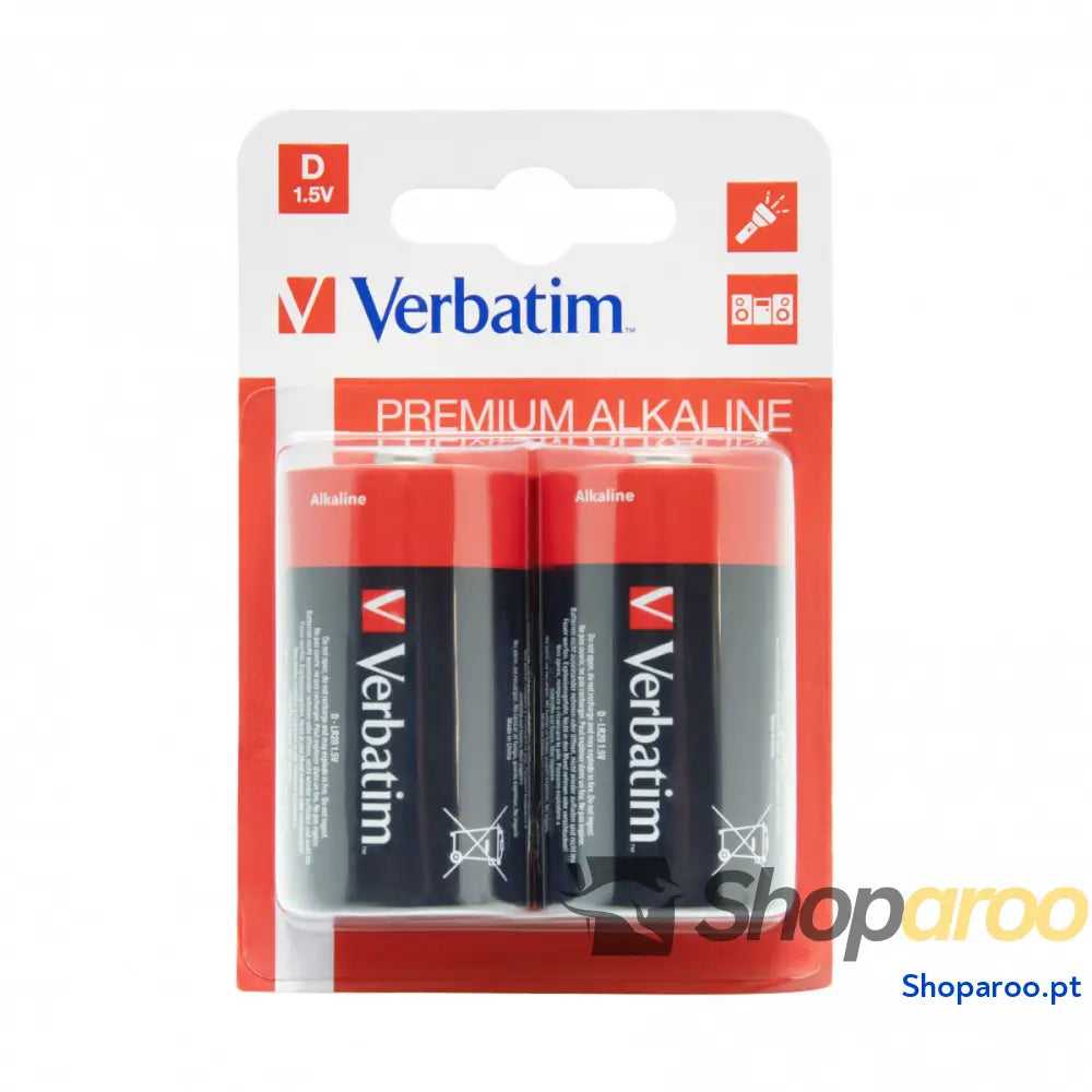 Pilhas Verbatim Pilas alcalinas D 1,5 V