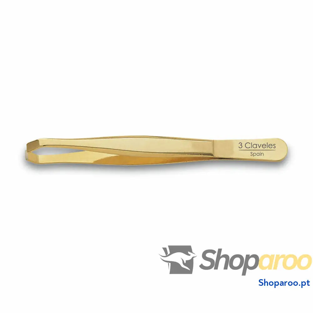 Pinças para Depilar 3 Claveles Dourado Caranguejo