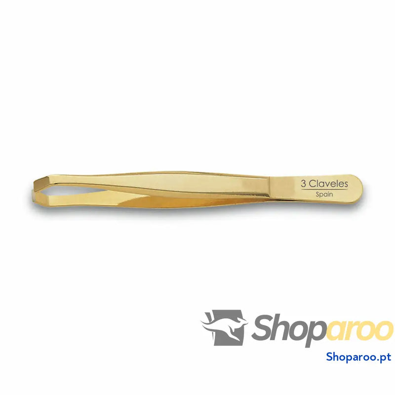 Pinças para Depilar 3 Claveles Dourado Caranguejo