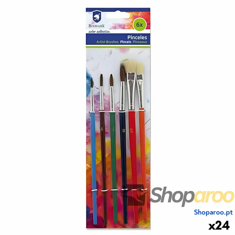 Pincéis Bismark Multicolor (24 Unidades)