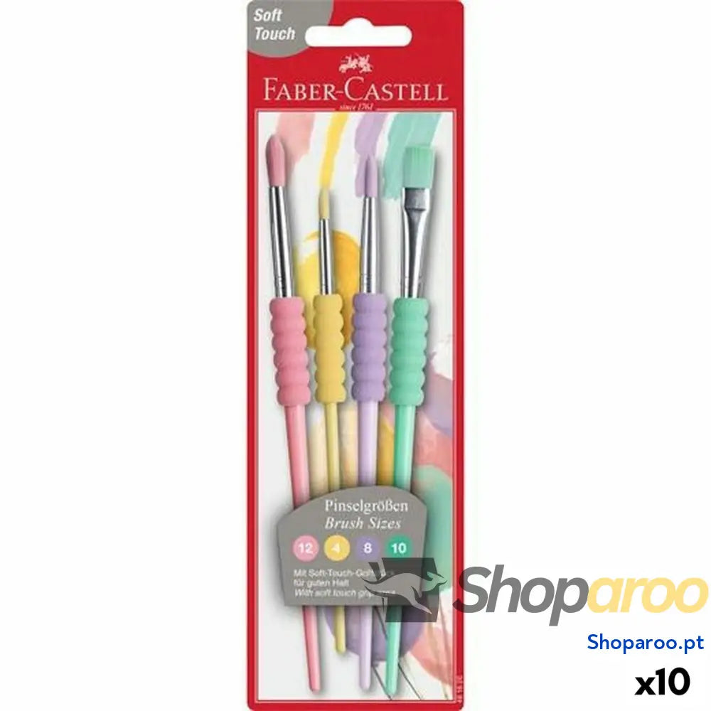 Pincéis Faber-Castell 4 Peças Pastel (10 Unidades)