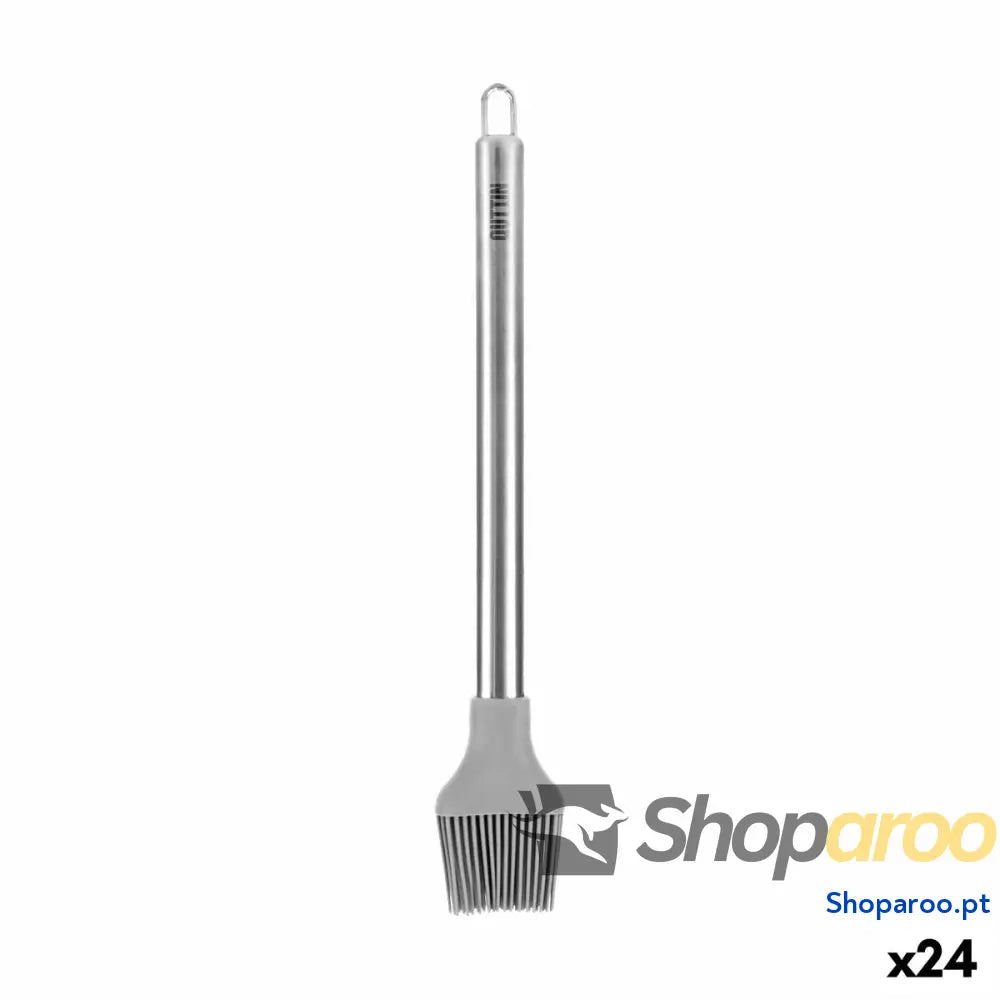 Pincel de Cozinha Quttin Silicone Aço inoxidável (24 Unidades)