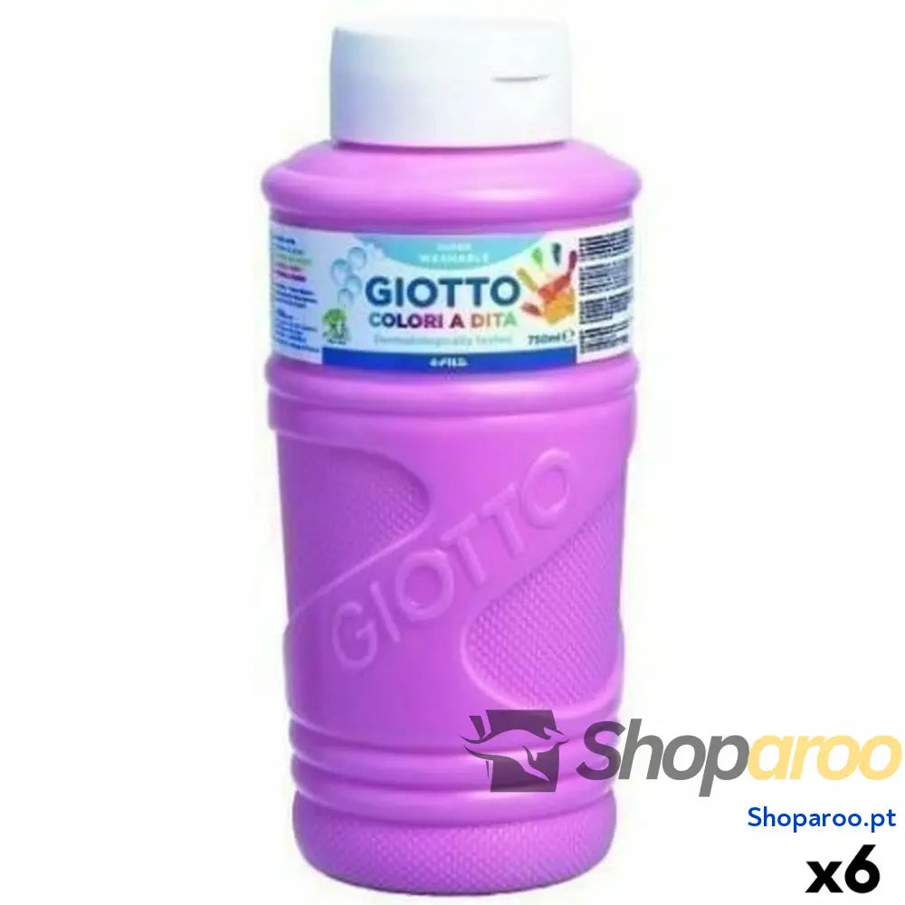 Pintura de Dedos Giotto Cor de Rosa 750 ml (6 Unidades)