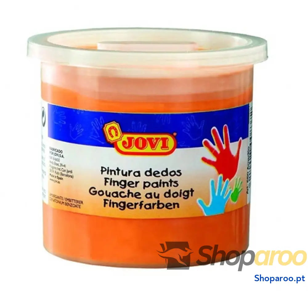 Pintura de Dedos Jovi 5 Unidades Pintura de Dedos Laranja 125 ml