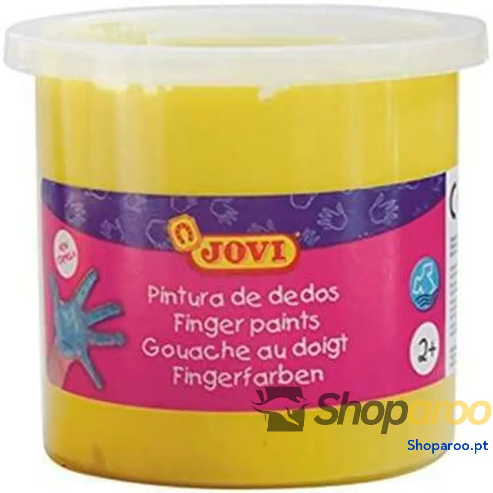 Pintura de Dedos Jovi Estojo 5 Peças Amarelo 125 ml