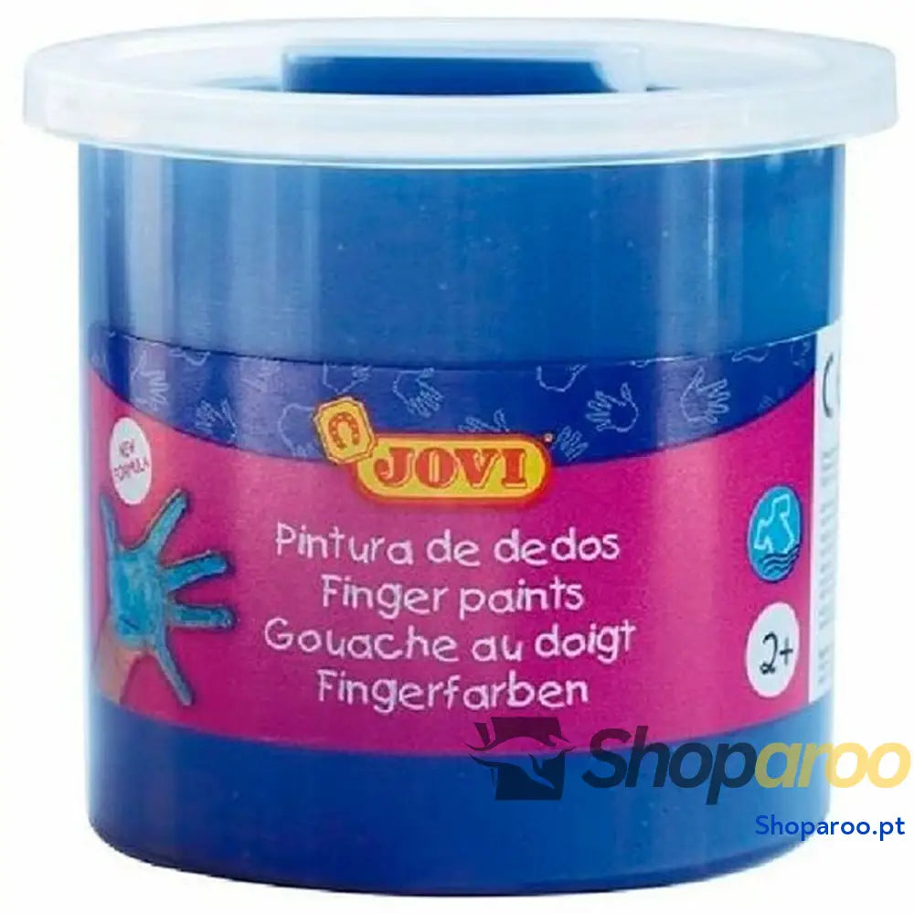 Pintura de Dedos Jovi Estojo 5 Peças Azul 125 ml