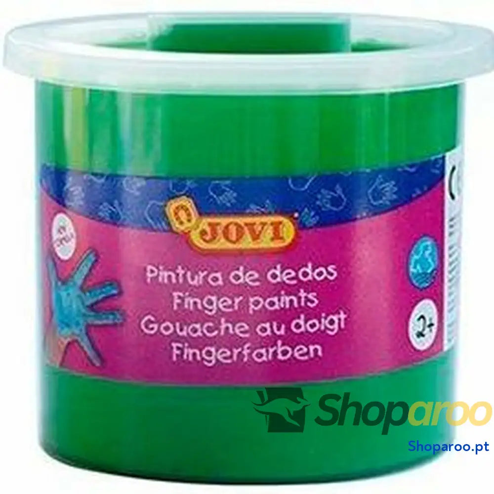 Pintura de Dedos Jovi Estojo 5 Peças Verde 125 ml