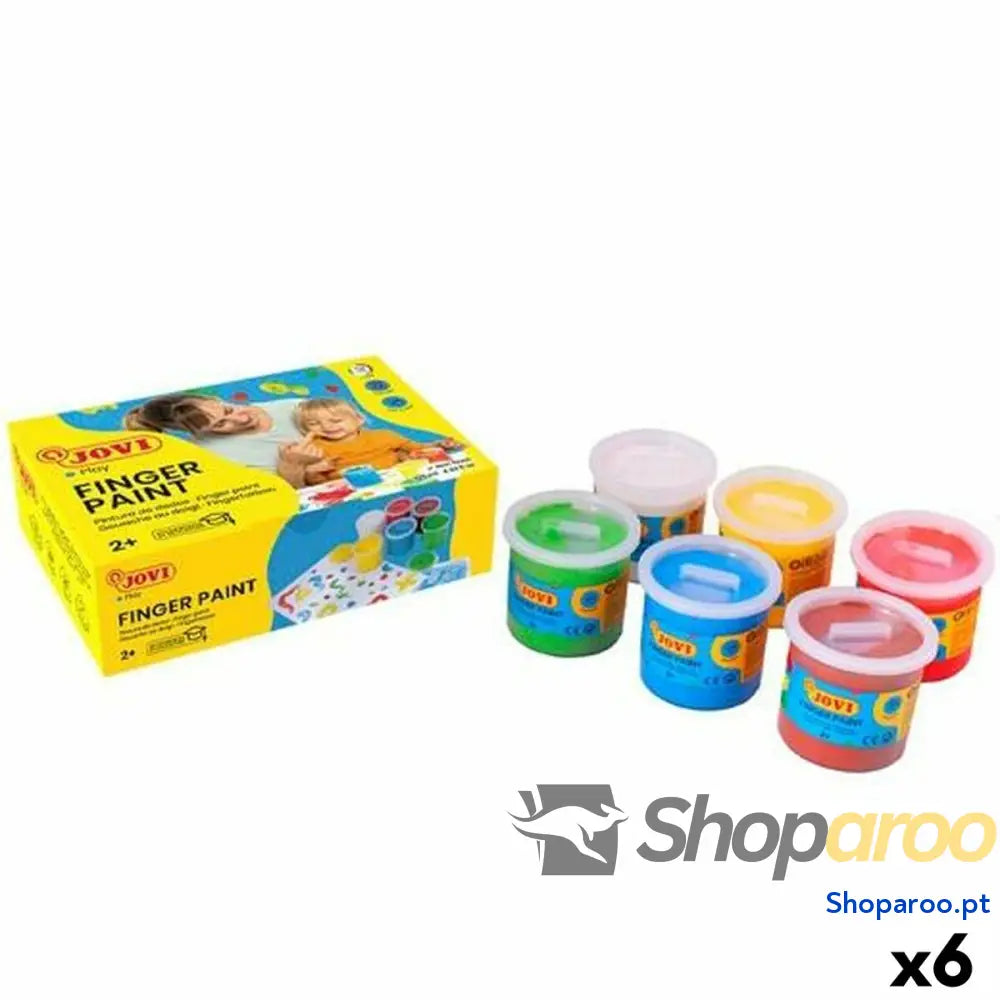 Pintura de Dedos Jovi Multicolor 125 ml 6 Peças (6 Unidades)