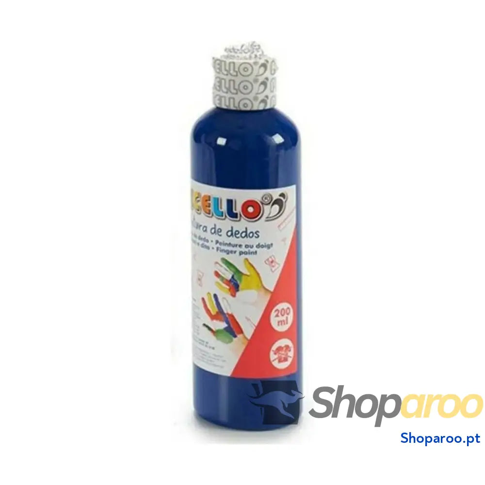 Pintura de Dedos Pincello FP200-BL Azul 200 ml (12 Unidades)