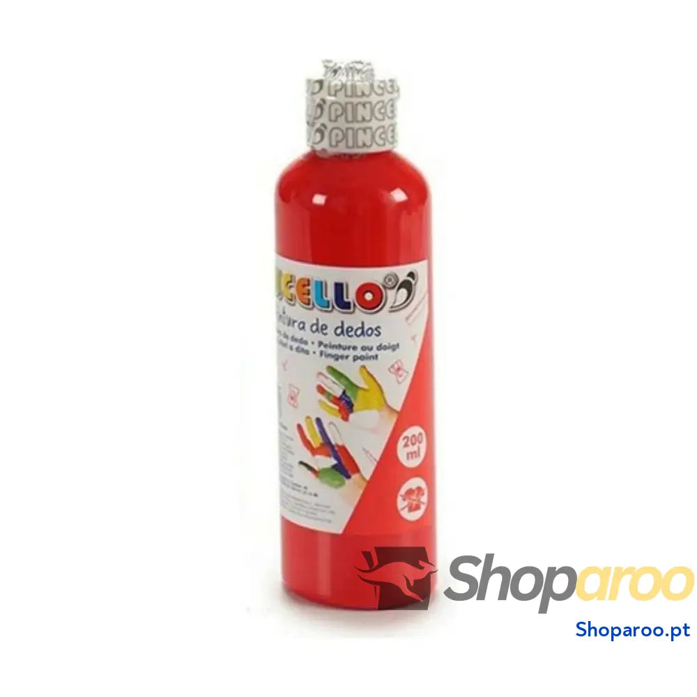 Pintura de Dedos Pincello FP200-0 Laranja 200 ml (12 Unidades)