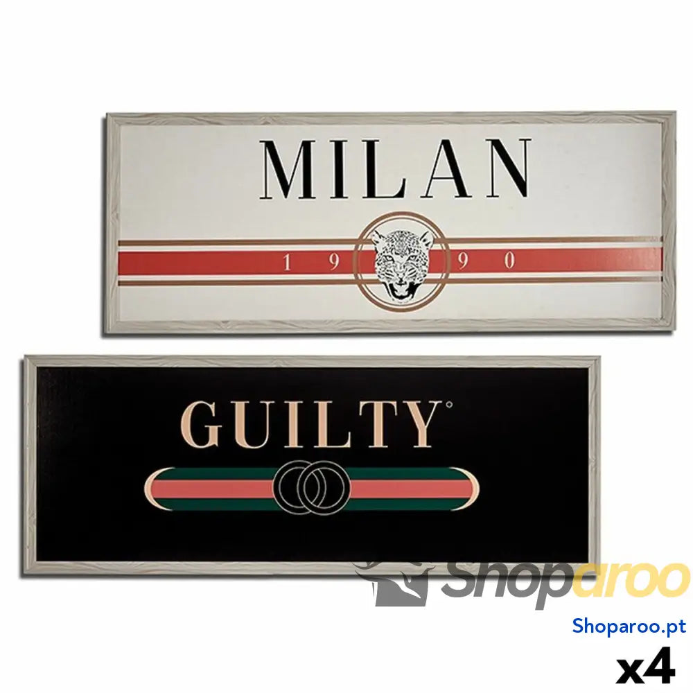 Pintura GUILTY MILAN Aglomerado 2 x 46 121 cm (4 Unidades)