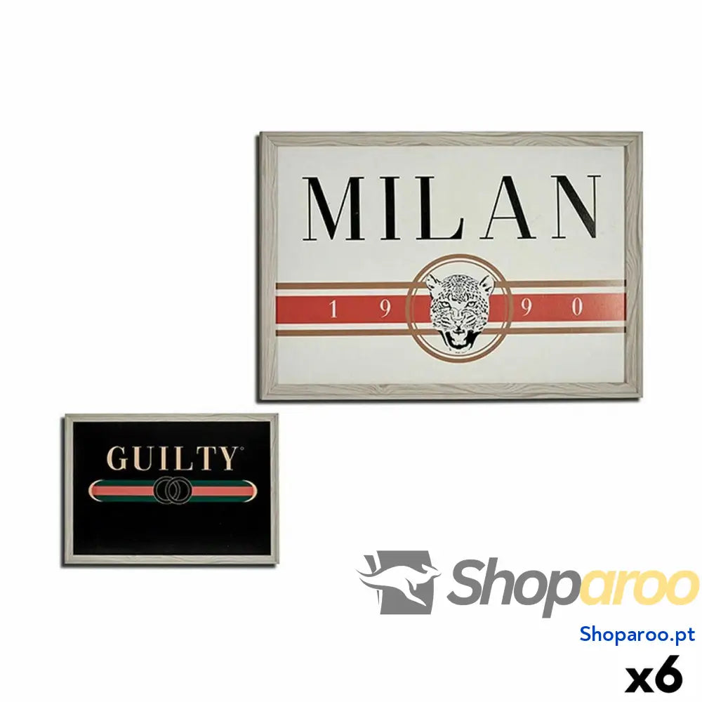 Pintura GUILTY MILAN Aglomerado 46 x 2 66 cm (6 Unidades)