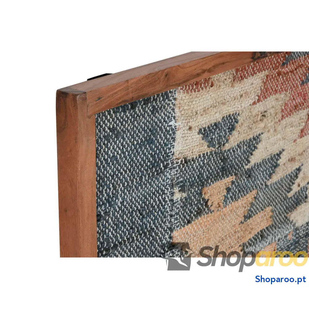 Pintura Home ESPRIT Azul Vermelho Bege Índio 75 x 3 105 cm (2 Unidades)