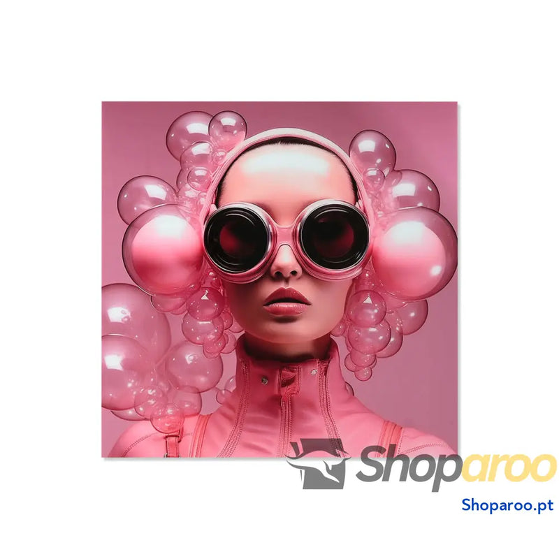 Pintura Home ESPRIT Cor de Rosa Impresso 120 x 4 cm
