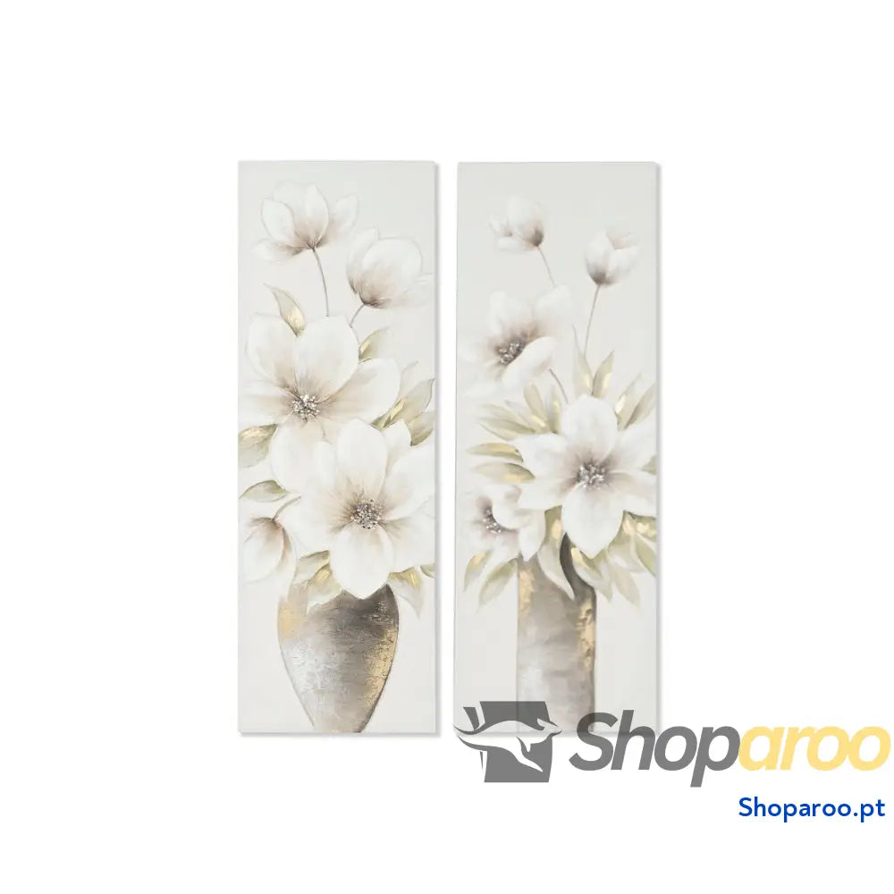 Pintura Home ESPRIT Vaso Tradicional 40 x 3 120 cm (2 Unidades)