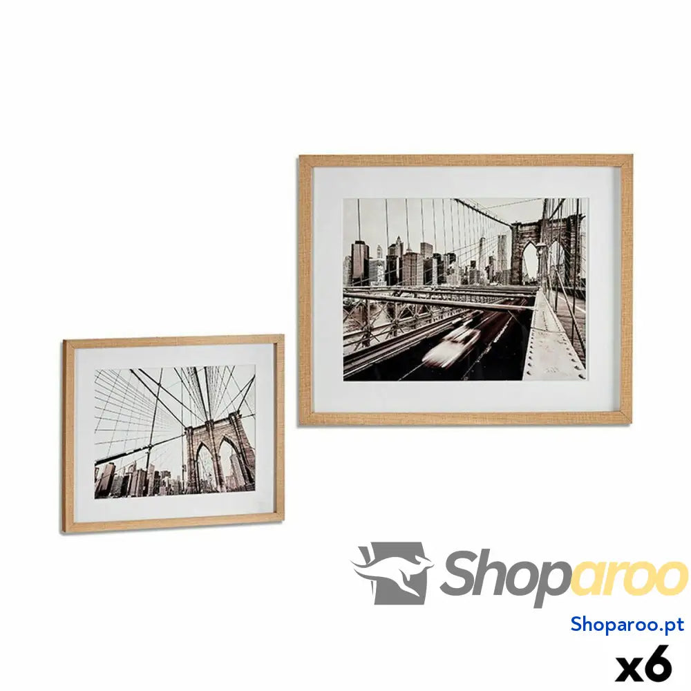 Pintura Madeira Vidro 43 x 3 53 cm (6 Unidades)