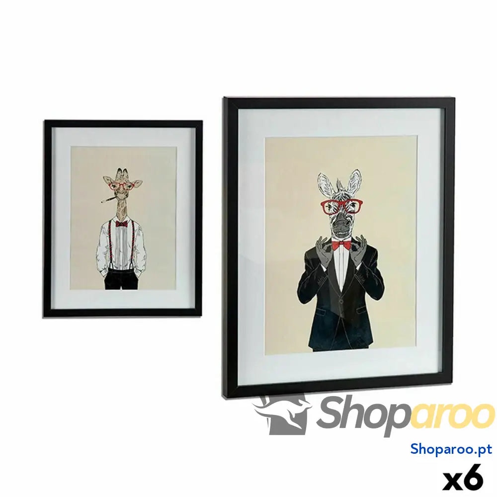 Pintura Multicolor Aglomerado 43 x 3 53 cm (6 Unidades)