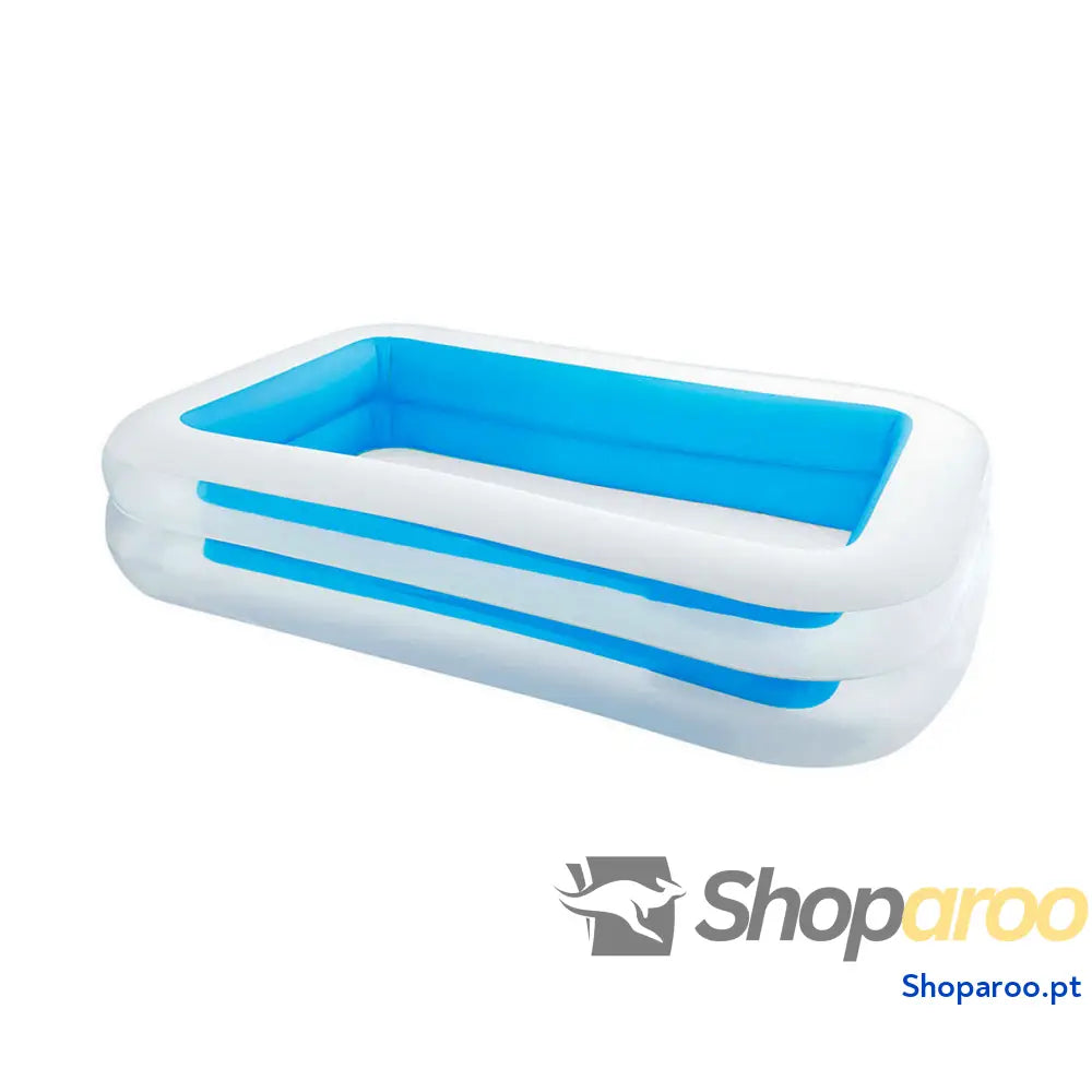 Piscina Insuflável Intex 56483 770 L (262 x 175 x 56 cm) Azul/Branco 262 x 175 x 56 cm