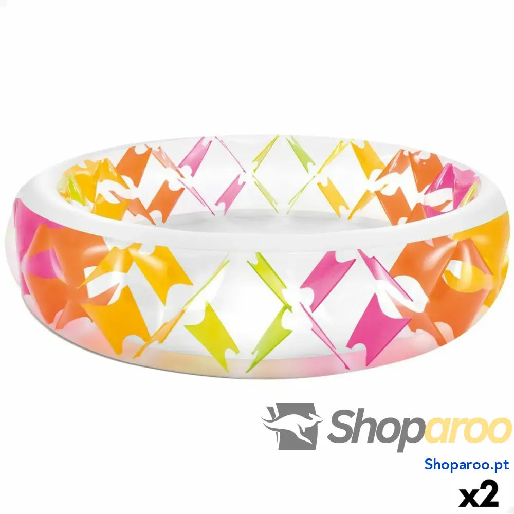 Piscina Insuflável Intex 840 L 229 x 56 x 229 cm (2 Unidades)