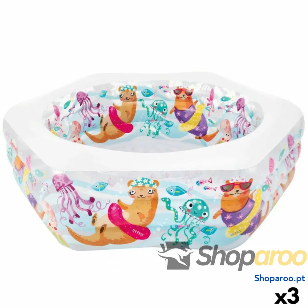 Piscina Insuflável Intex Acuario 510 L 191 x 61 x 178 cm (3 Unidades)