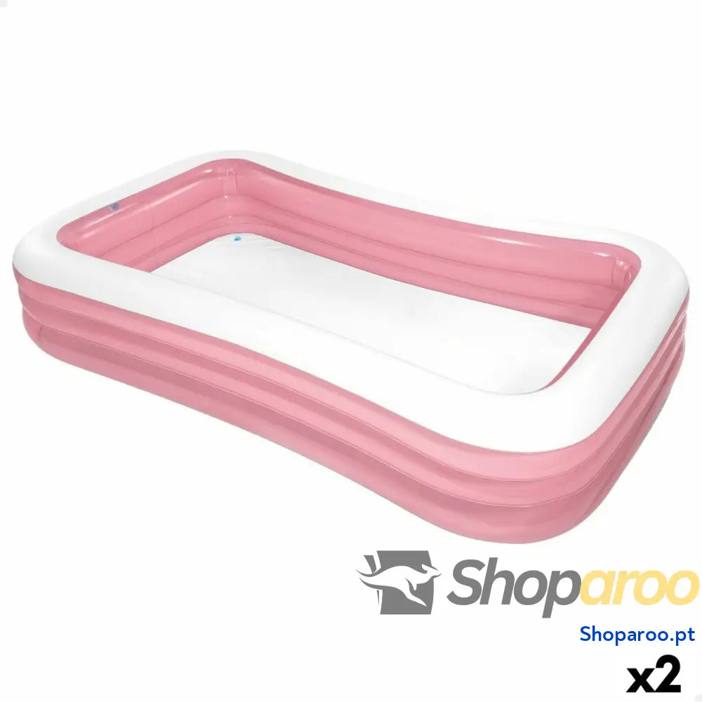 Piscina Insuflável para Crianças Intex 1050 L 305 x 56 183 cm Cor de Rosa (2 Unidades)