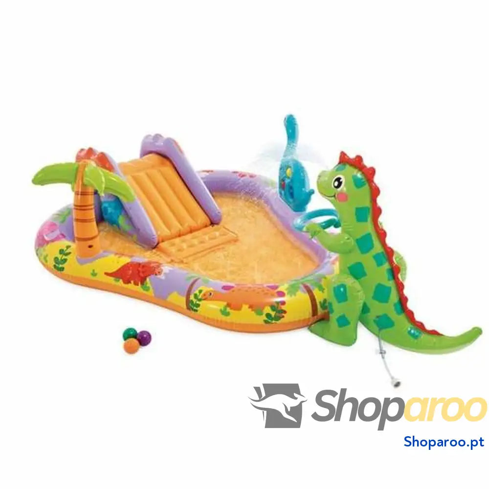 Piscina Insuflável para Crianças Intex Dino Park 201 x 157 69 cm
