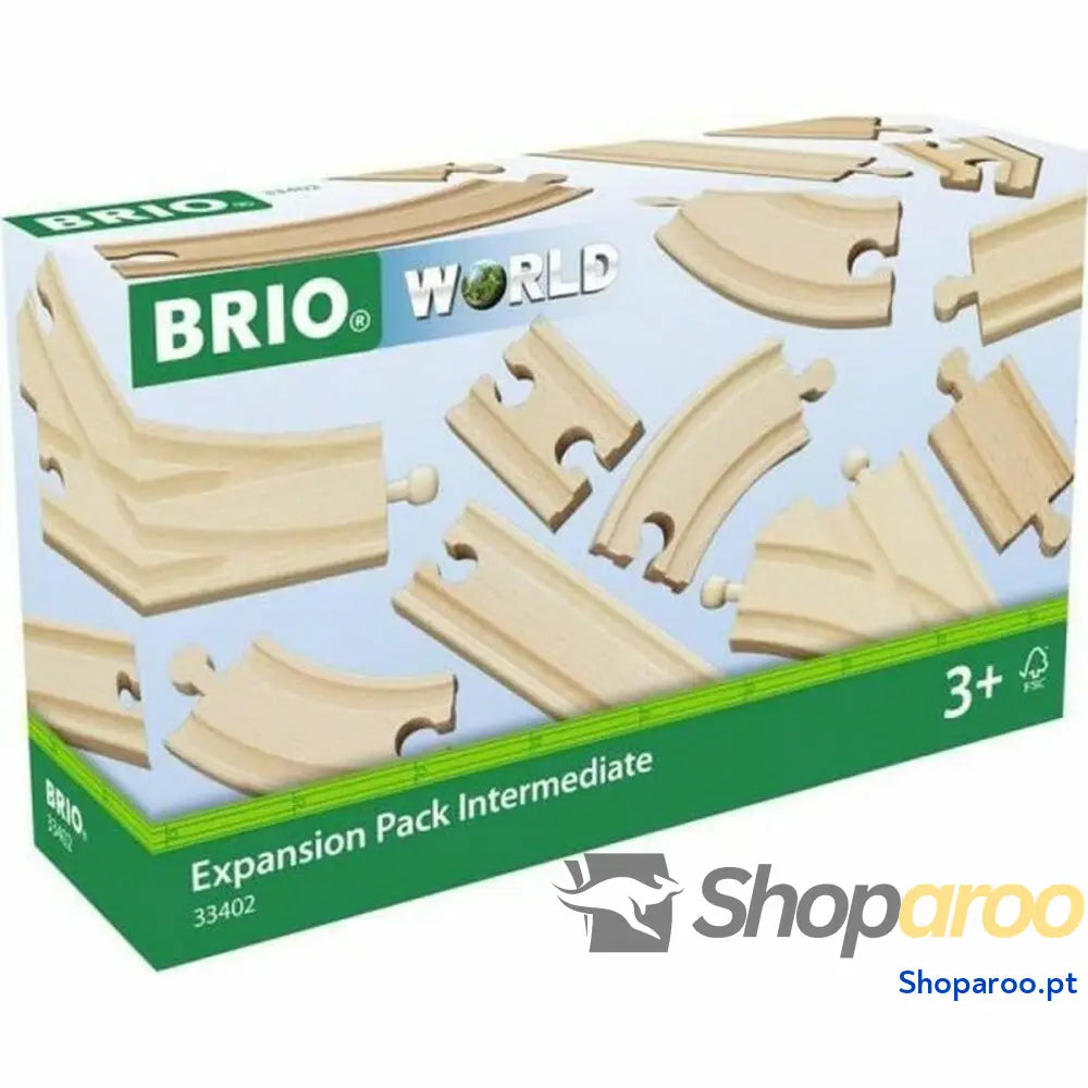 Pista de comboio Brio Intermediate Evolution Set Madeira 16 Peças