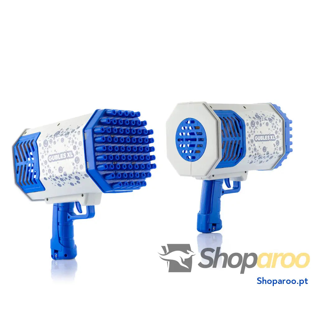 Pistola de Bolas Sabão Gigantes com LED para Festas e Diversão