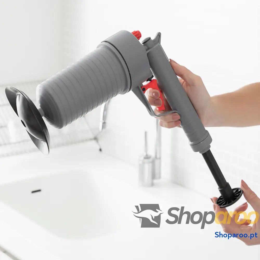Pistola Desentupidora de Ar Comprimido Universal com Adaptadores KlinGun InnovaGoods