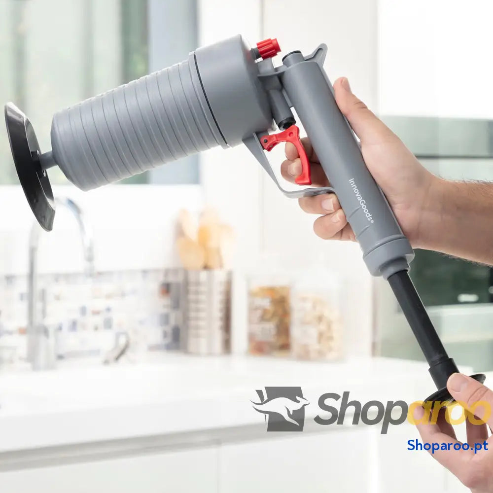 Pistola Desentupidora de Ar Comprimido Universal com Adaptadores KlinGun InnovaGoods